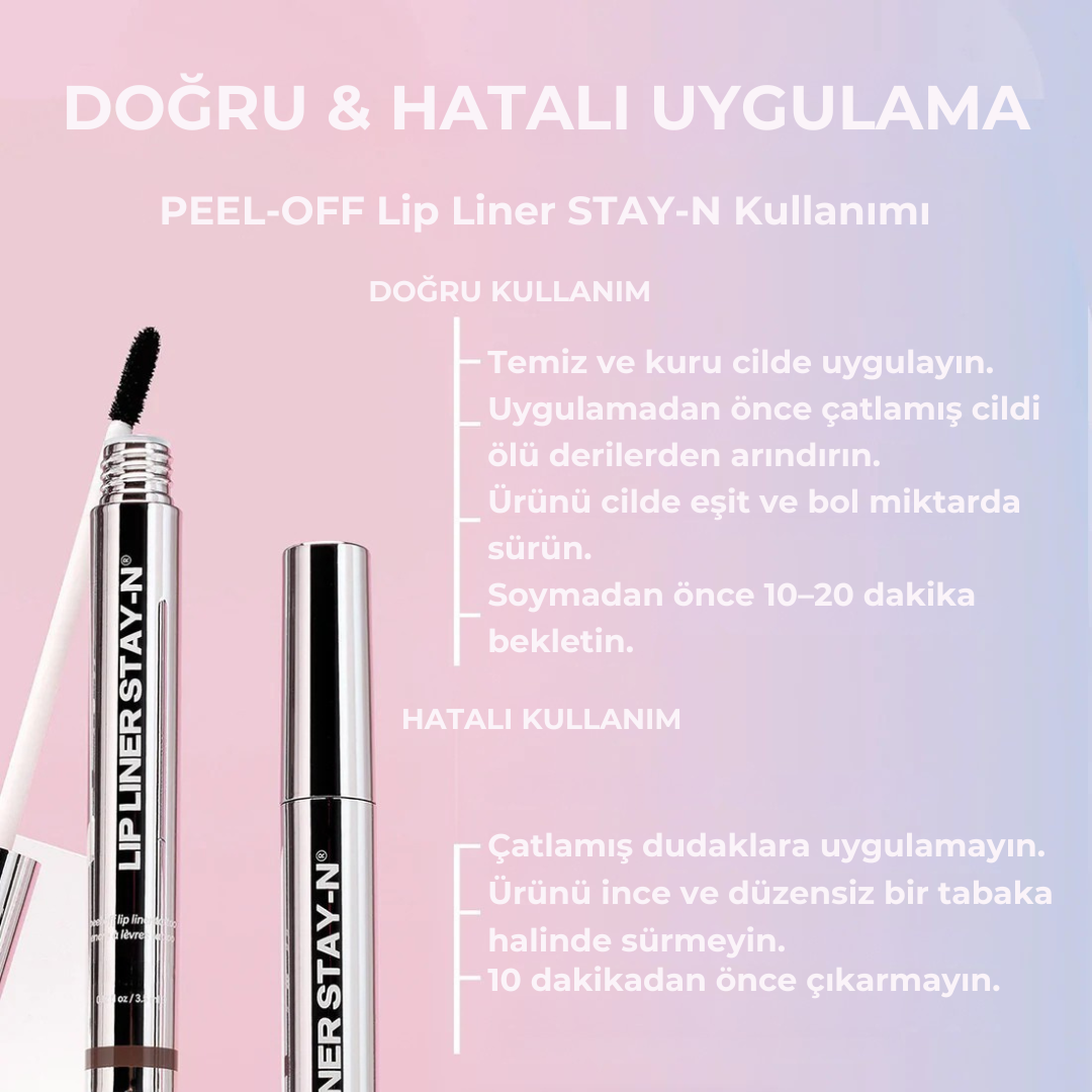 PEEL-OFF Lip Stain Soyulabilen Ruj